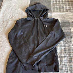 Under Armour Women’s Gray Zip-Up Hoodie - Medium
